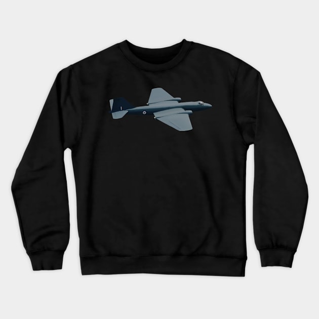 English Electric Canberra RAF Aeroplane Crewneck Sweatshirt by Dirty Custard Designs 